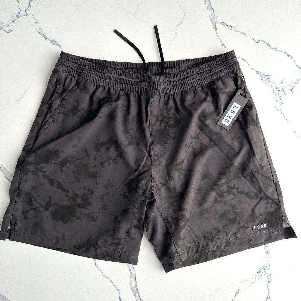 LSKD Intensity 7" Performance Short - Black Tie Dye NWT